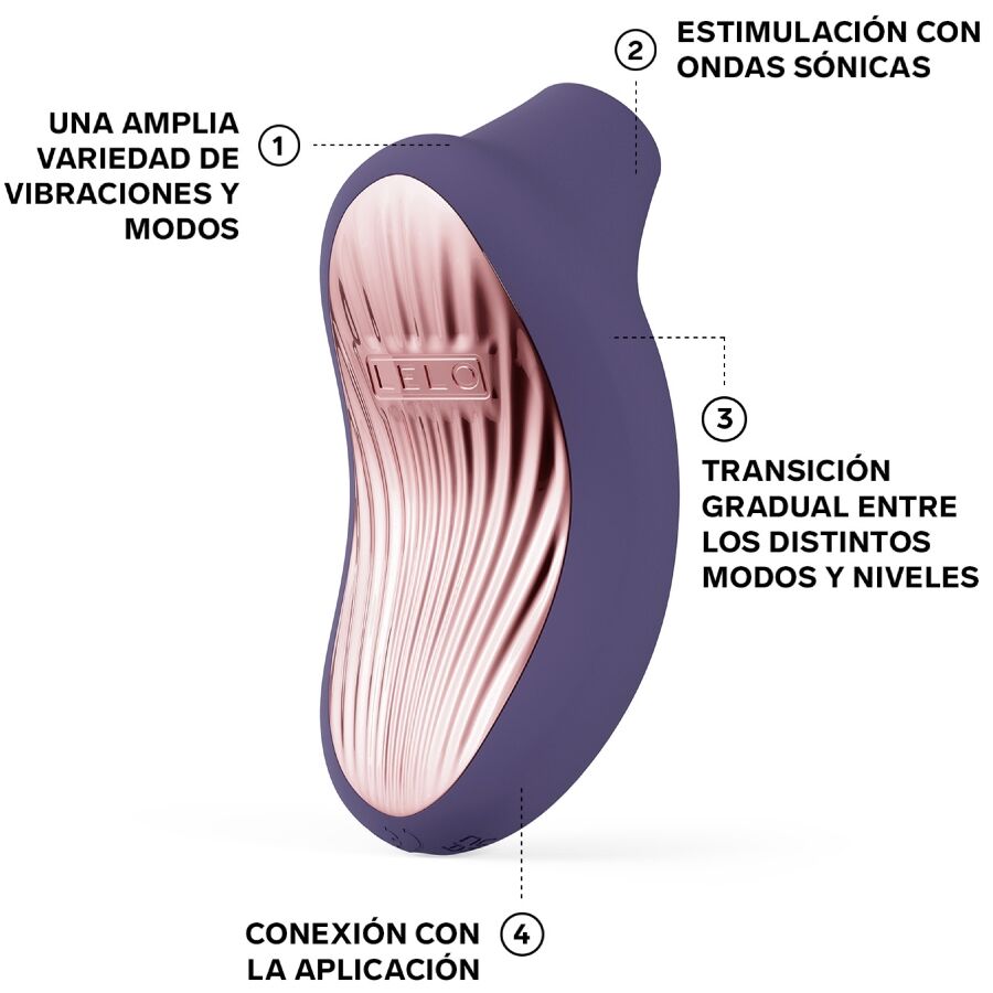 LELO Sona 3 Sonic Clitoral Massager - Cyber Purple