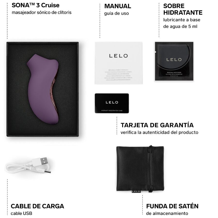 LELO Sona 3 Cruise Sonic Clitoral Massager Plum