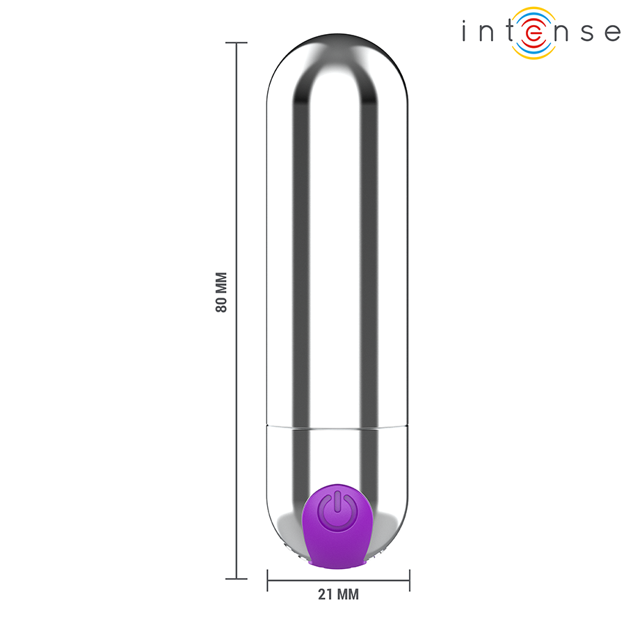 Intense Karen Mini Vibrador Recargable Plateado