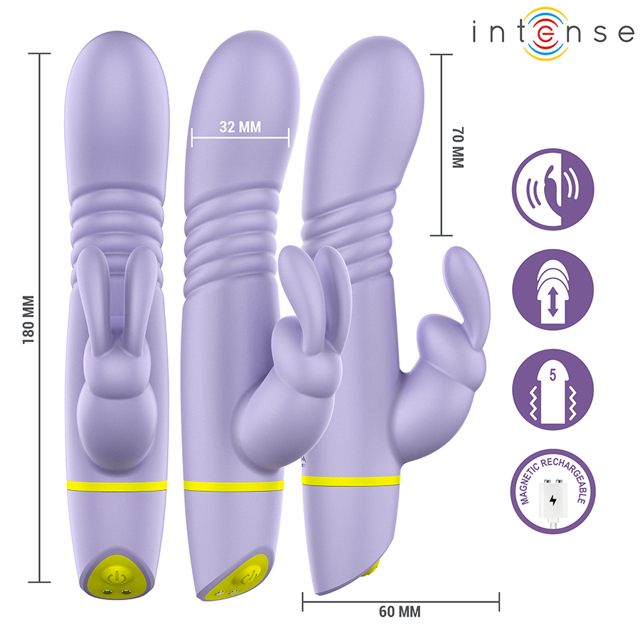 Intense Helen Rabbit Stimulator & Thrusting Vibrator