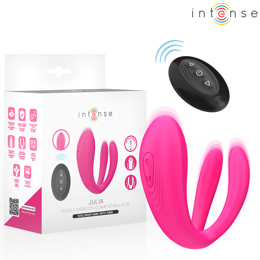 Intense Julia - Estimulador Dual con Vibración y Control Remoto