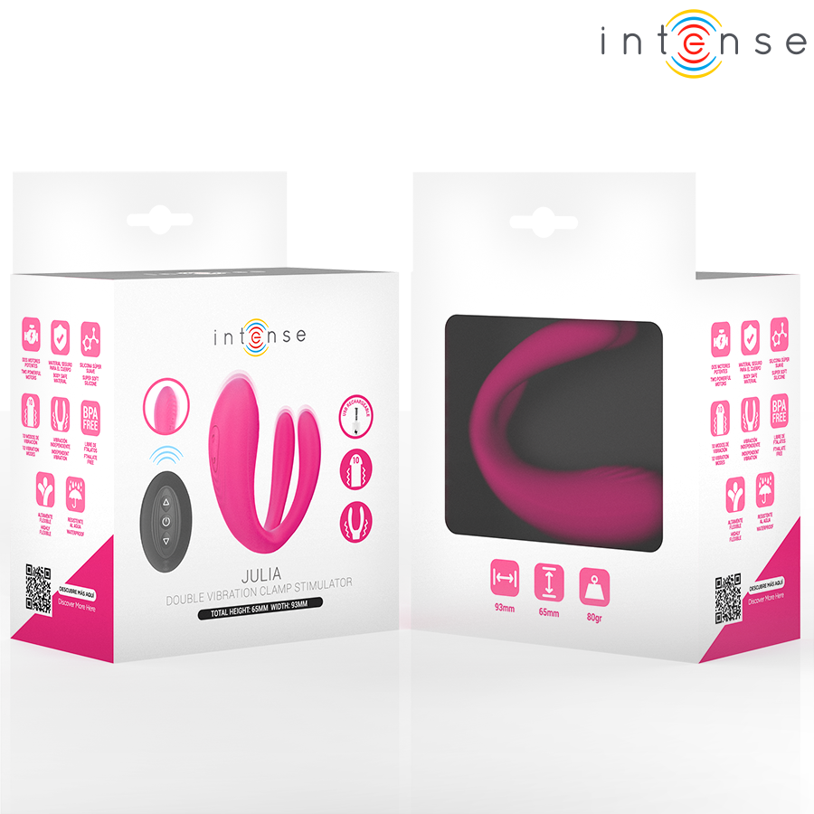Intense Julia - Estimulador Dual con Vibración y Control Remoto