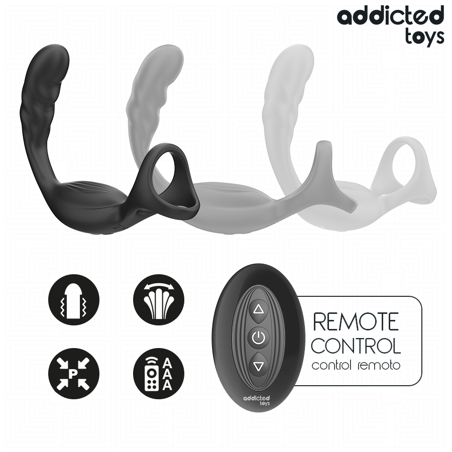 Anillo Prostático Dual con Control Remoto - ADDICTED TOYS