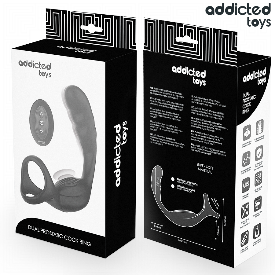 Anillo Prostático Dual con Control Remoto - ADDICTED TOYS