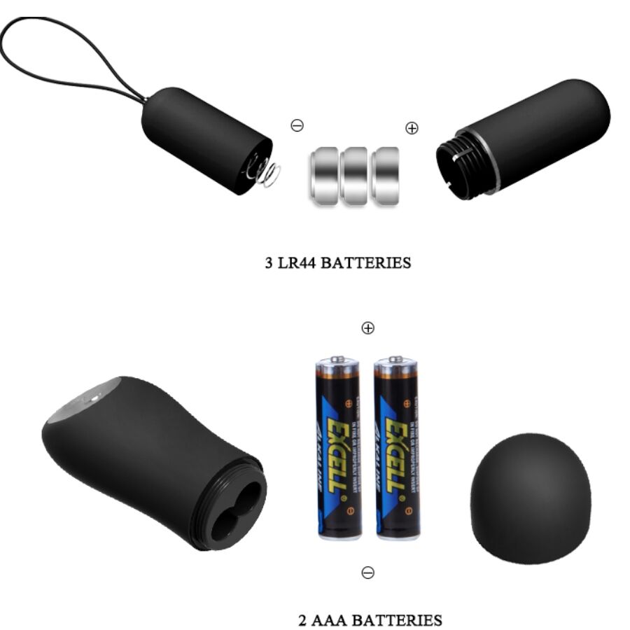 Braga Vibratoria Baile con Mando a Distancia Negro