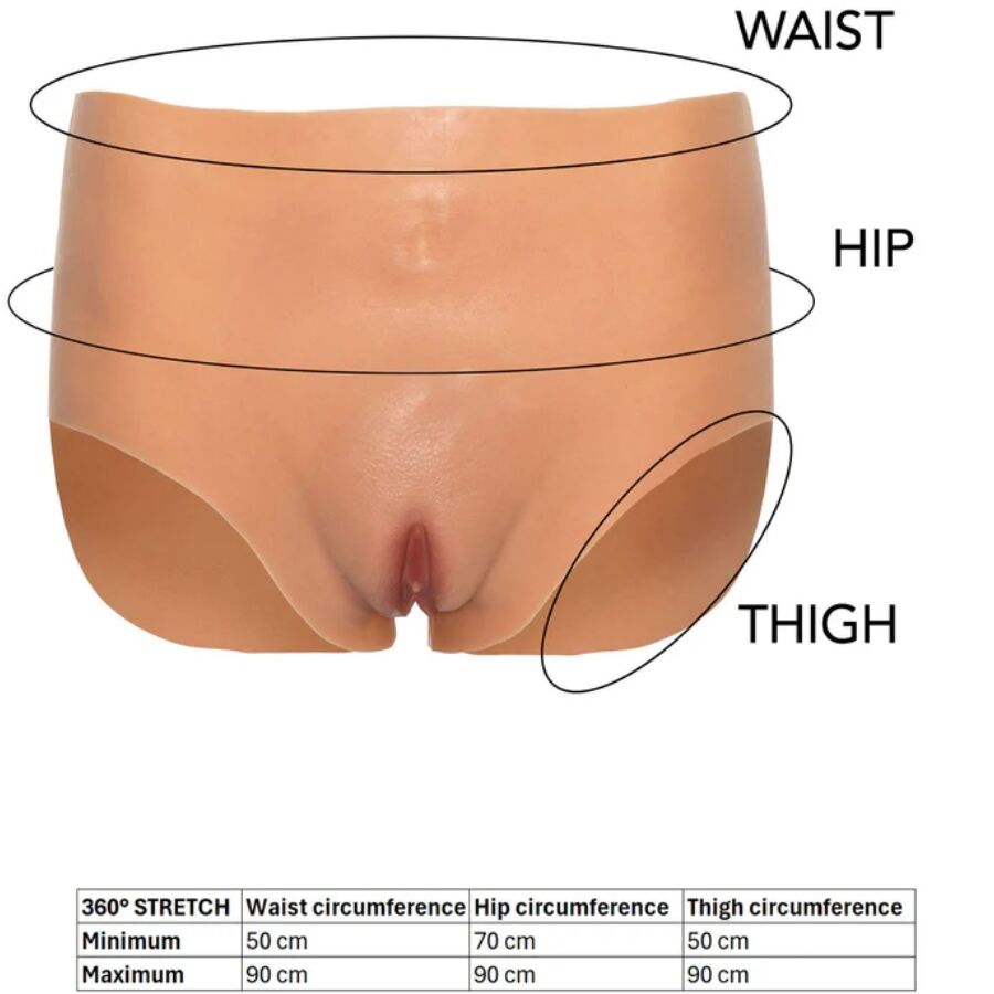Hidden Desire Alter Ego Open Vagina Brief - Cintura Alta Flesh