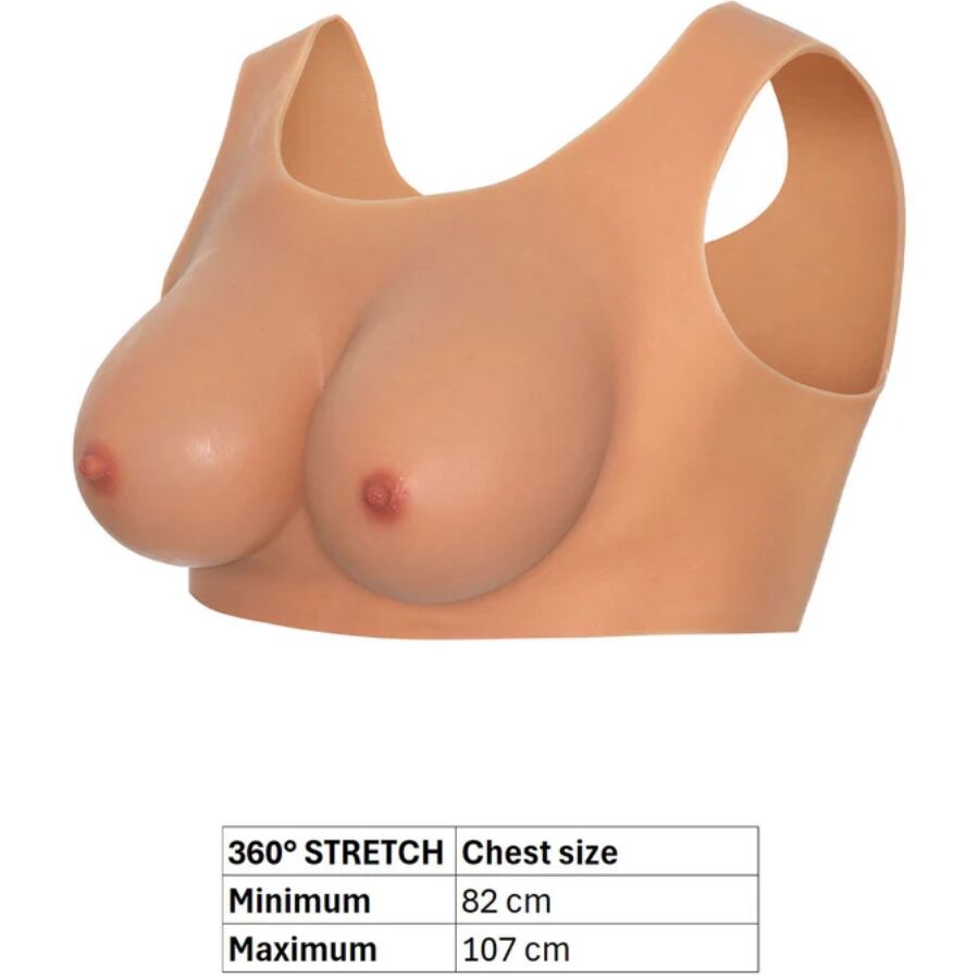 Hidden Desire Alter Ego Wearable Breast Top Talla D-Cup Flesh