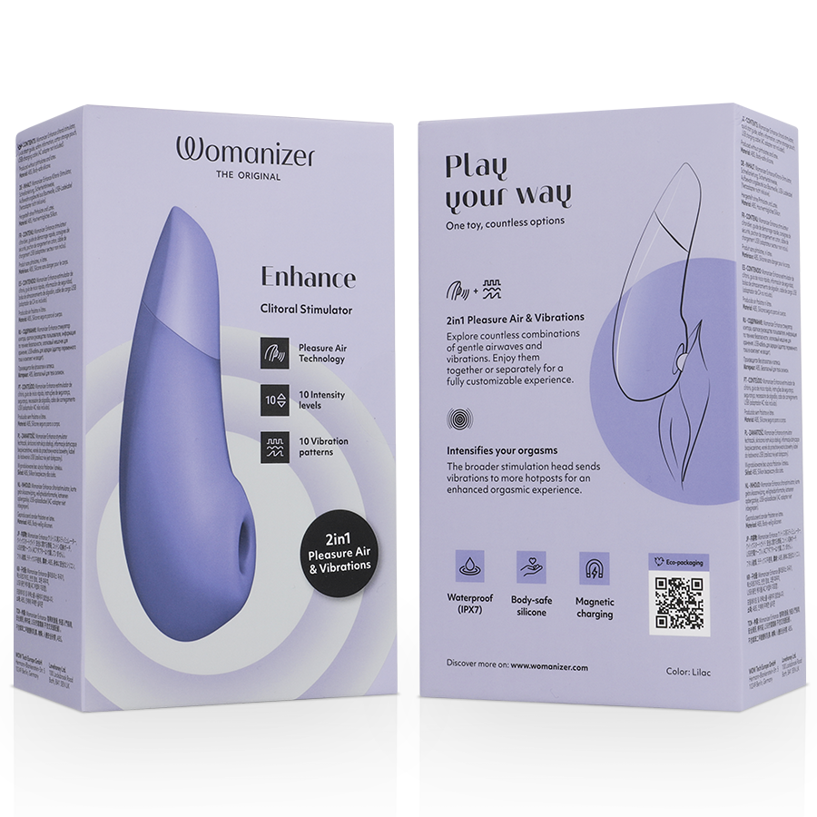Womanizer Enhance - Estimulador Clitoriano 2 en 1 Violeta