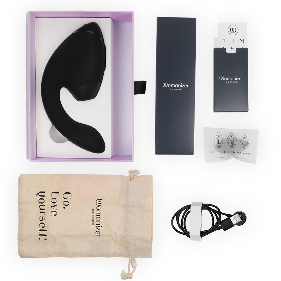 Womanizer Duo Next - Estimulador Dual Clitoral y Punto G con Tecnología Pleasure Air