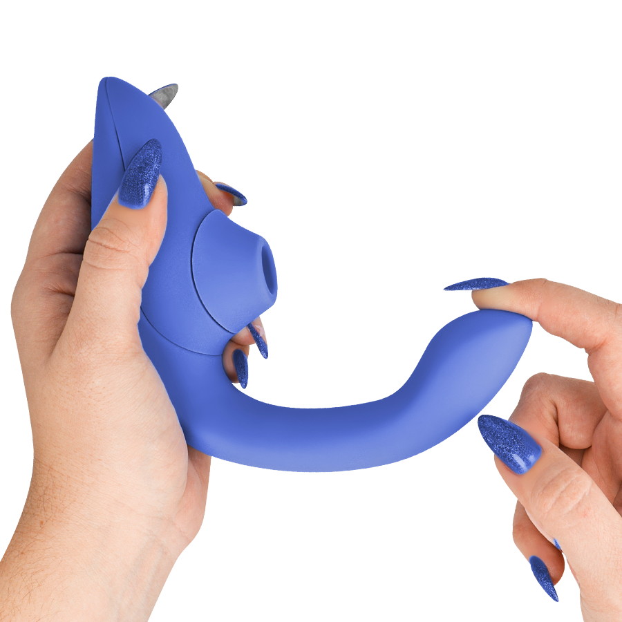 Womanizer Blend Rabbit Vibrador Dual Estimulación Pleasure Air Azul