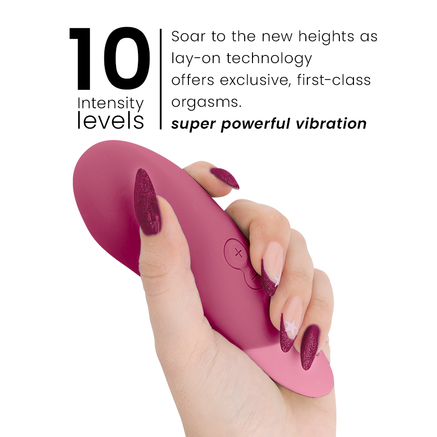 Womanizer Vibe Lay-On Silent Vibrator Dusky Pink
