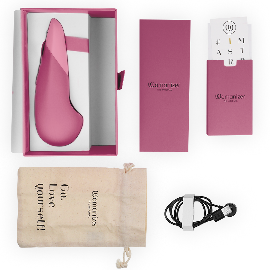 Womanizer Vibe Lay-On Silent Vibrator Dusky Pink