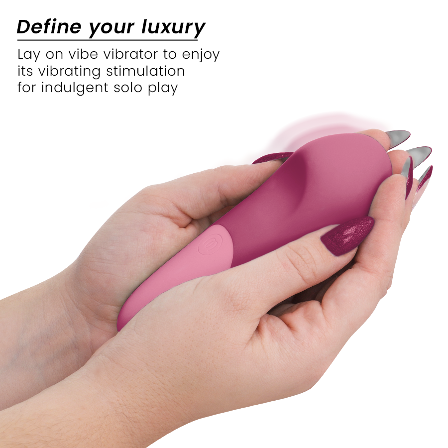 Womanizer Vibe Lay-On Silent Vibrator Dusky Pink