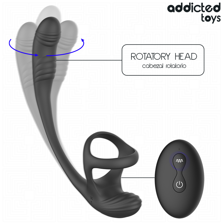 Addicted Toys - Plug Anal con Vibración y Estimulador de Testículos