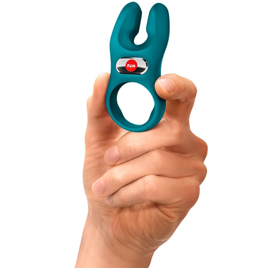 Fun Factory Nos Pro Vibrating Cock Ring Bottle Green