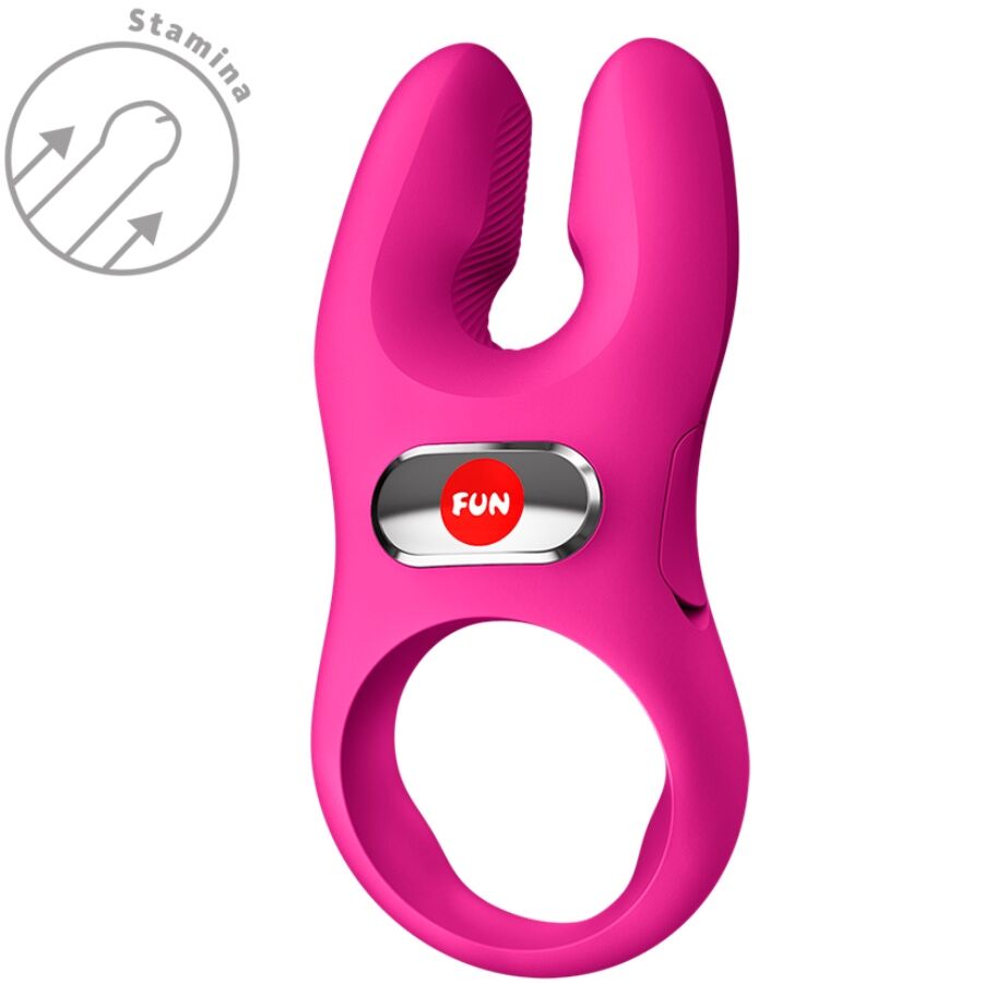 Fun Factory Nos Pro Vibrating Cock Ring Magenta