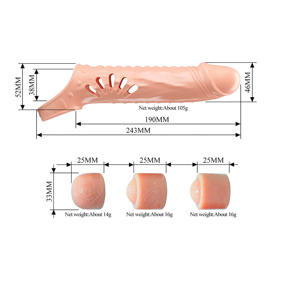 Pretty Love Penis Sleeve with Extenders