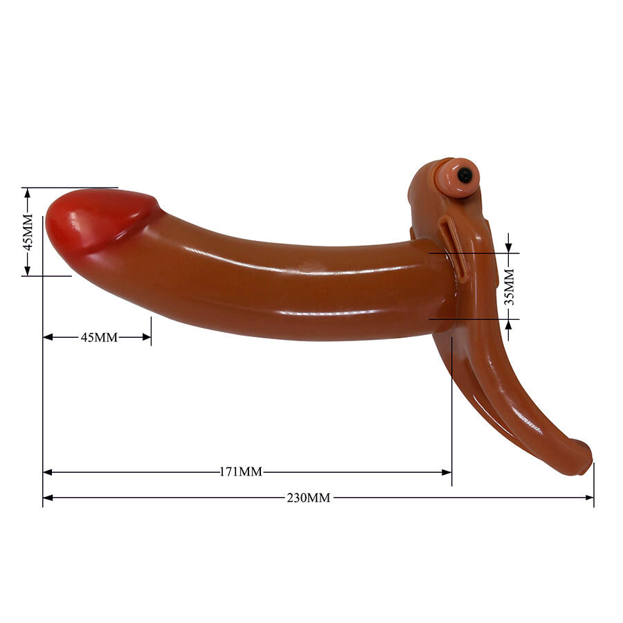 Pretty Love Bradden Vibrating Strap-On