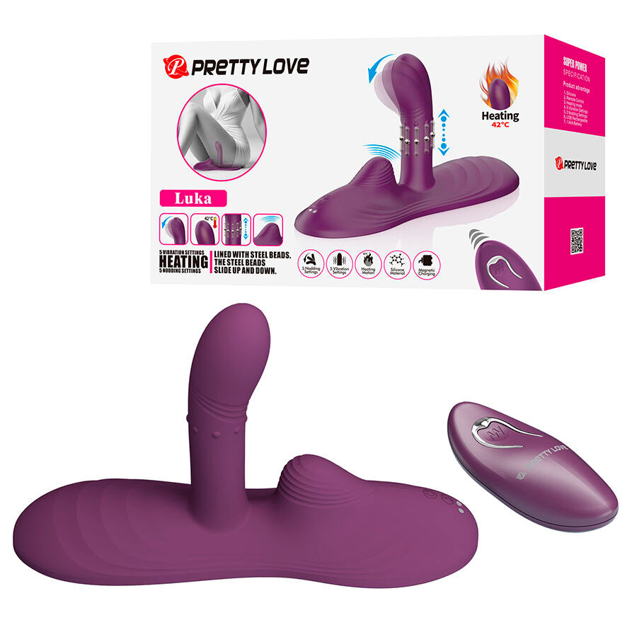 Pretty Love Luka - Vibrador con Efecto Calor y Control Remoto