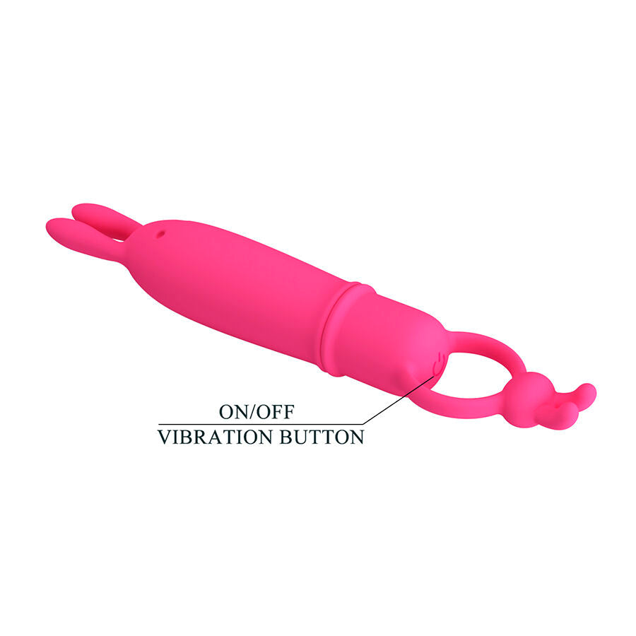 Pretty Love Delia Rabbit Vibrator con Anillo de Resistencia