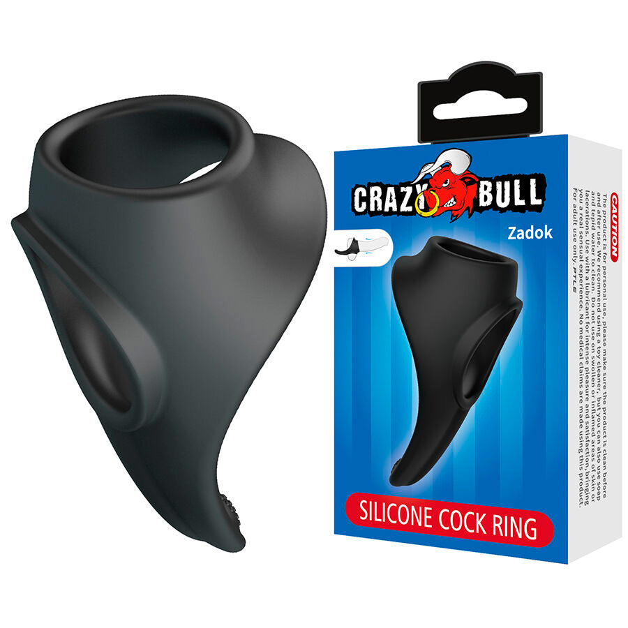 Anillo Ergonómico Zadok con Estimulador Perineal - Crazy Bull