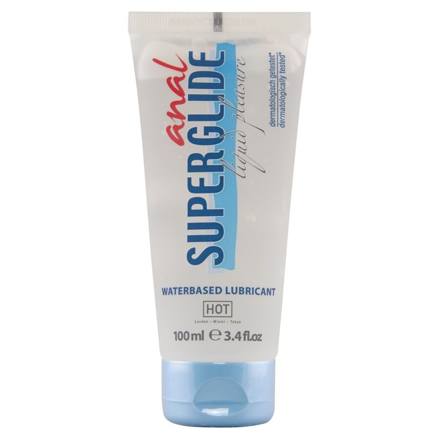 Hot Anal Superglide Liquid Pleasure Lubricante Base Agua 100 ml