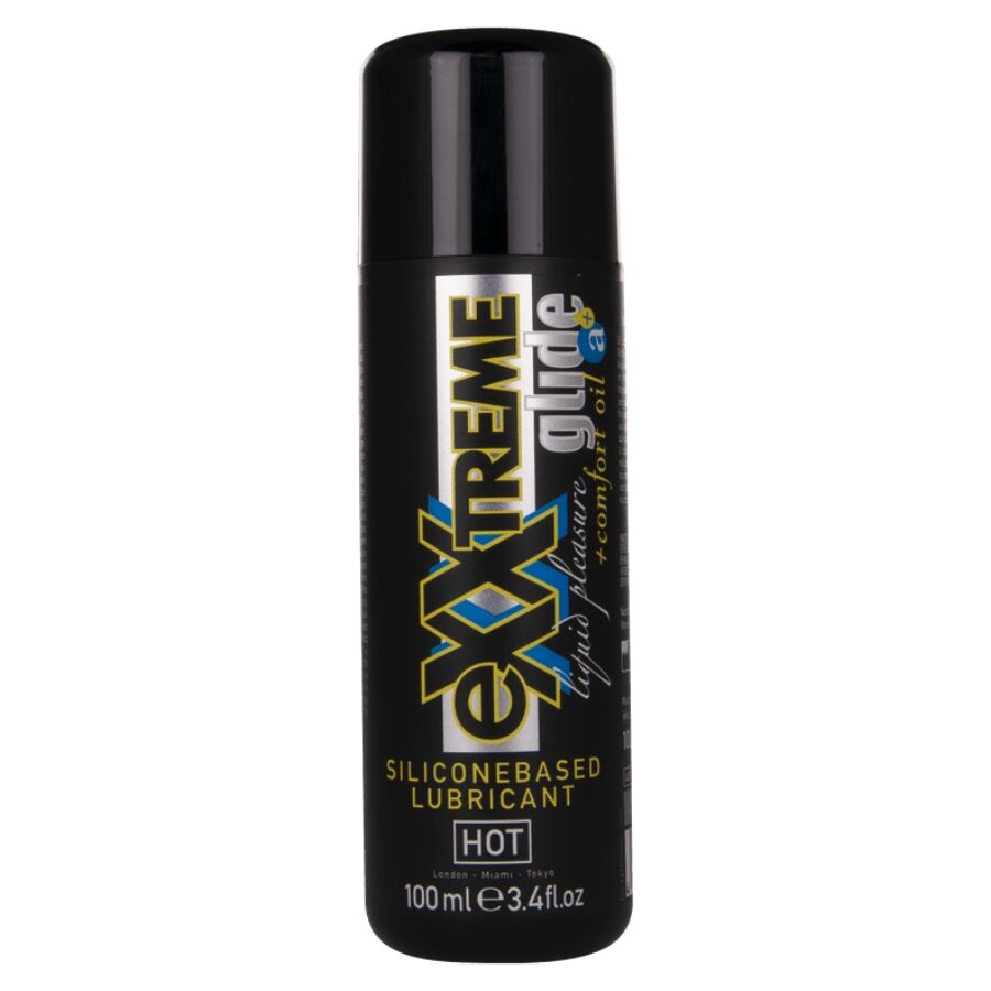 HOT Exxtreme Glide Lubricante a Base de Silicona + Comfort Oil A+ 100 ml