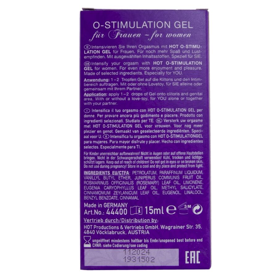 Hot O-Stimulation Gel for Women 15 ml