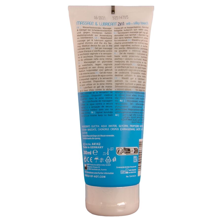 Hot Massage & Glide Gel 2in1 Silky Touch 200 ml