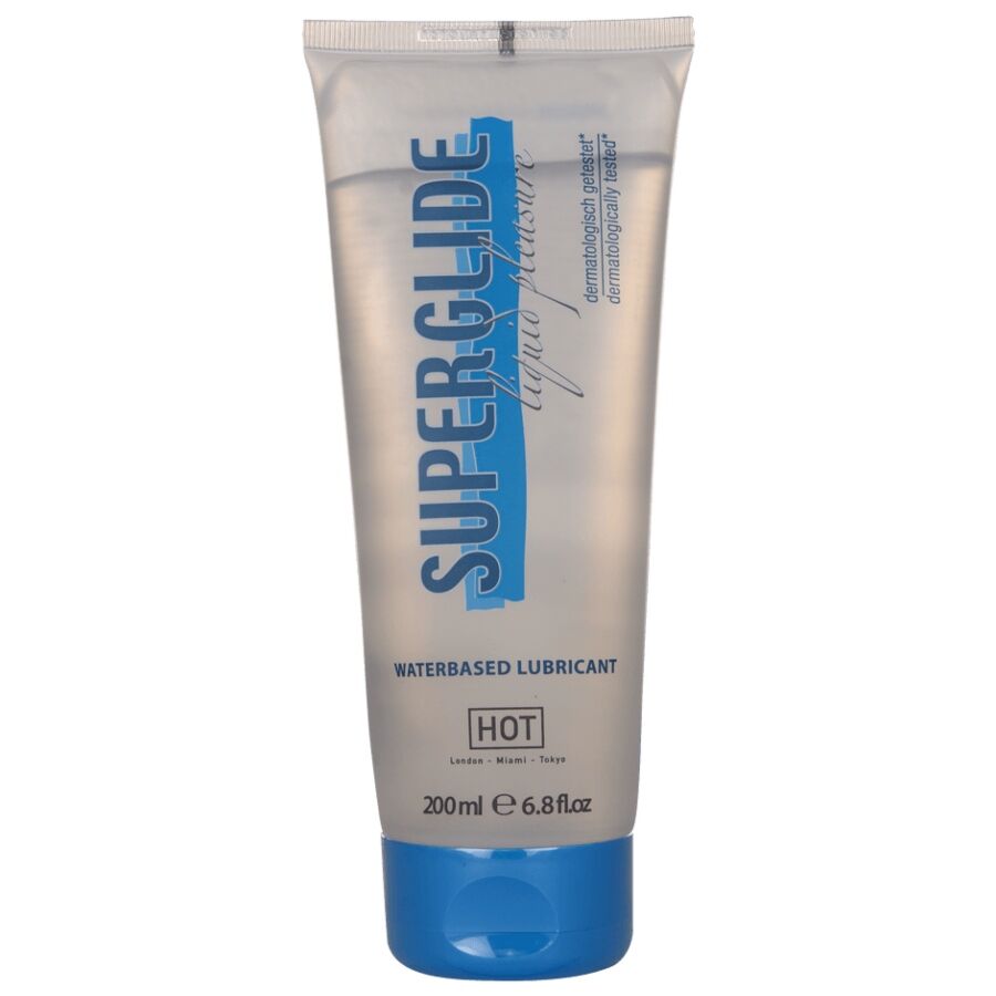 Hot Superglide Liquid Pleasure Lubricante Base Agua 200 ml