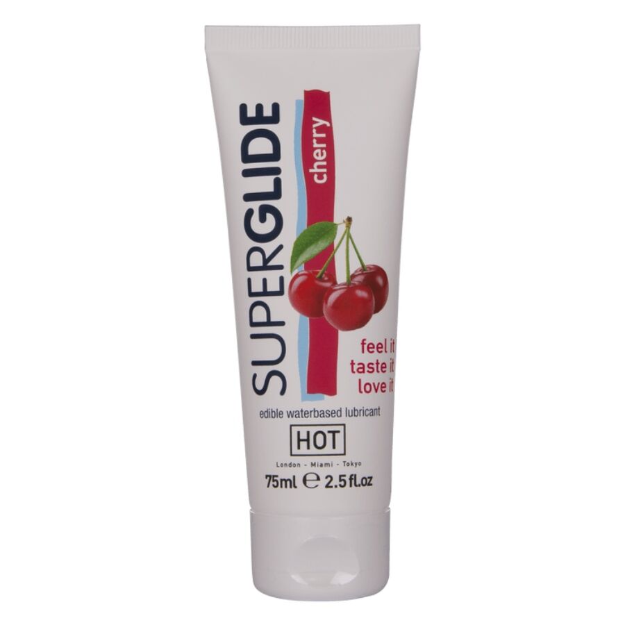 Hot Superglide Lubricante Comestible a Base de Agua Cereza 75 ml