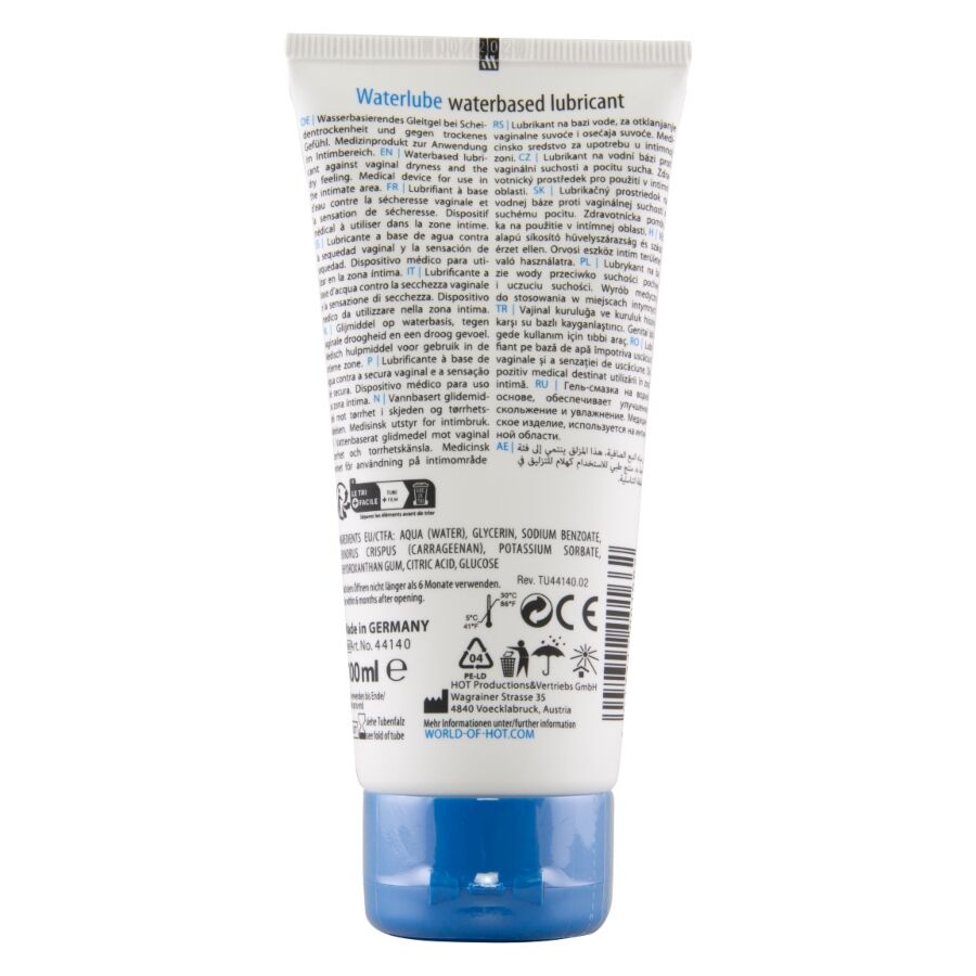 Hot Water Lube Waterbased Springwater 100 ml