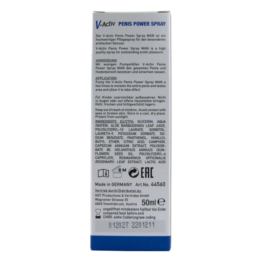 HOT V-Activ Penis Power Spray 50 ml