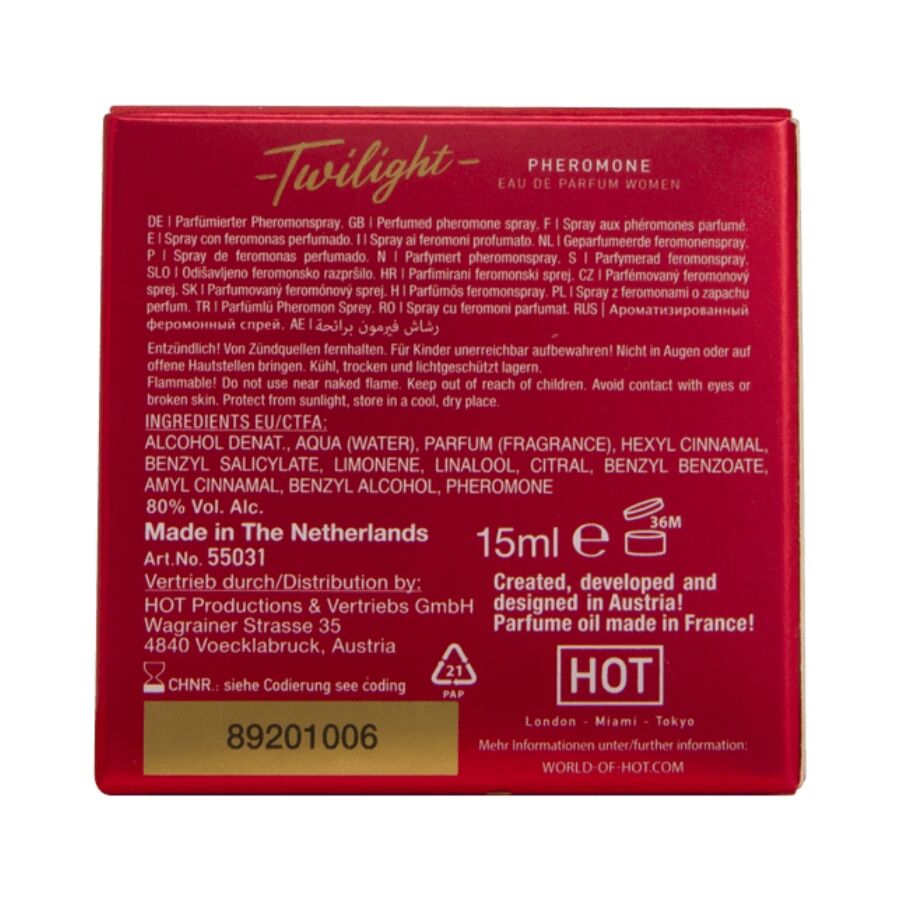 HOT Twilight Pheromone Parfum Women - Perfume con Feromonas 15 ml