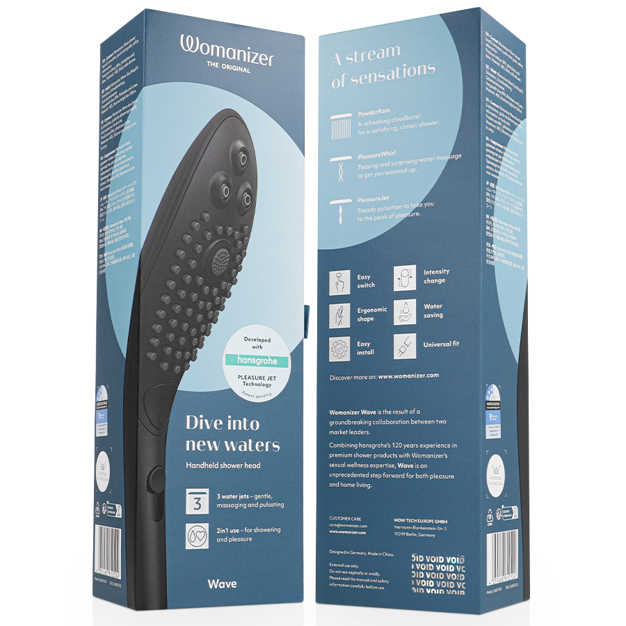 Womanizer Wave - Estimulador Clitoral de Ducha Negro