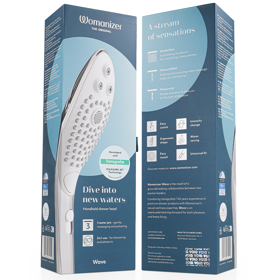 Womanizer Wave - Cabezal de Ducha Estimulador Clitoral Cromado