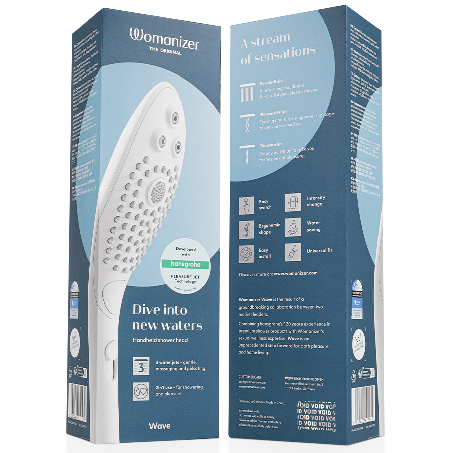 Womanizer Wave Estimulador Clitoral de Ducha Blanco
