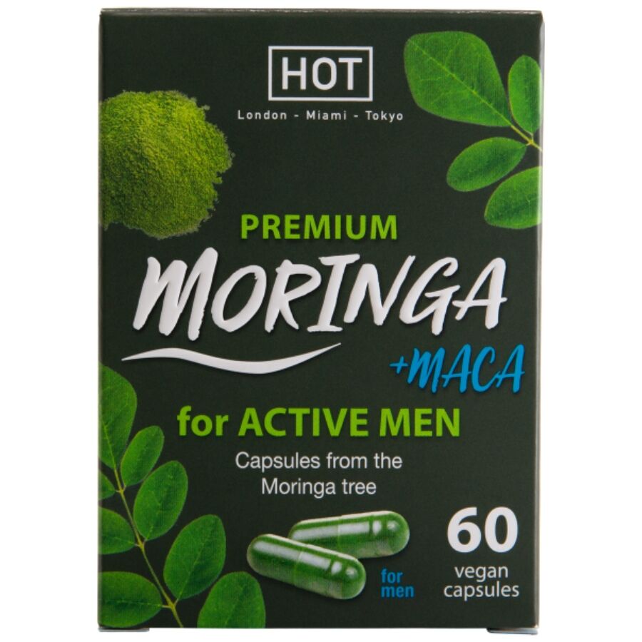 Hot Moringa Men Caps Man 60 Unidades