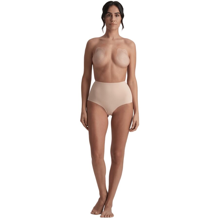 Bye Bra Rabbit Silicone Cups Beige Talla XL - Copas Adhesivas Reutilizables