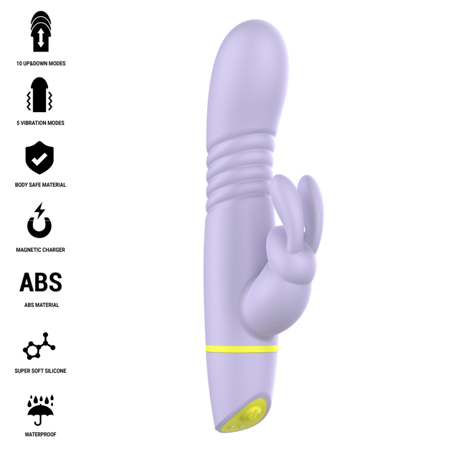 Intense Helen Rabbit Stimulator & Thrusting Vibrator