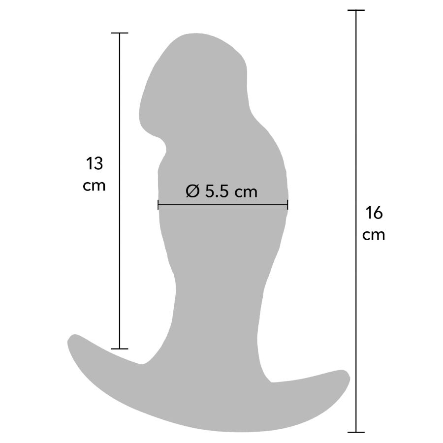 Hidden Desire Inferno Realistic Buttplug 16 cm