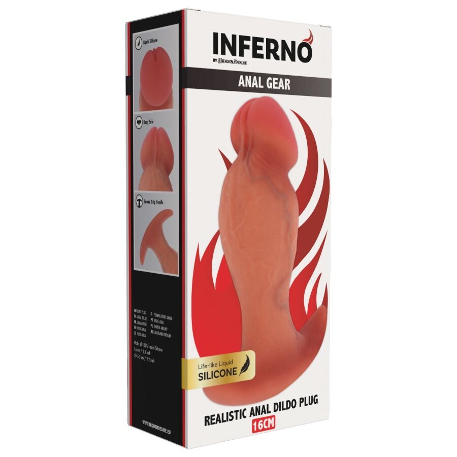 Hidden Desire Inferno Realistic Buttplug 16 cm