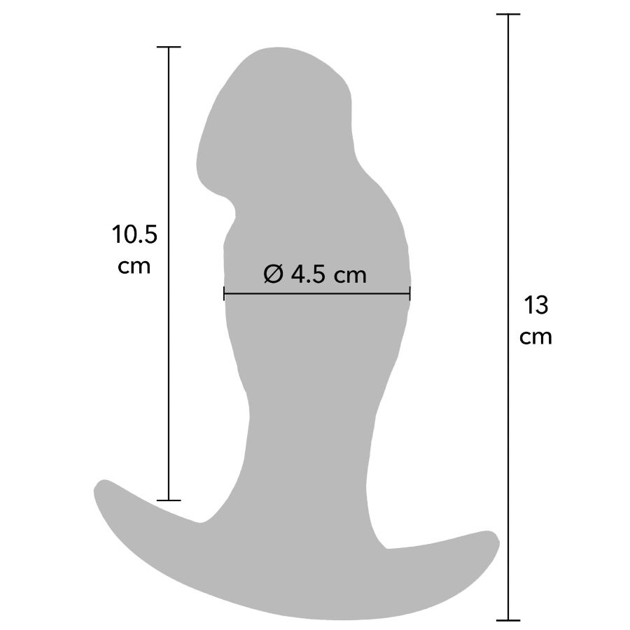 Hidden Desire Inferno Realistic Buttplug 13 cm