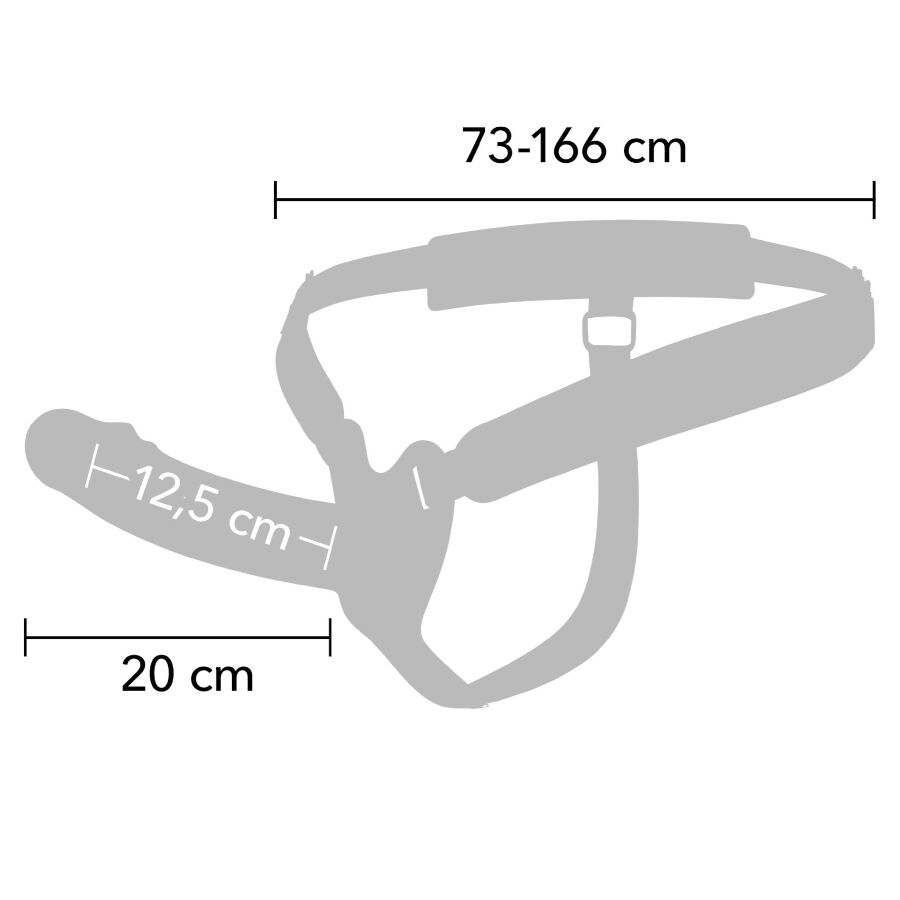Hidden Desire Inferno Penis Sleeve Strap-On 20 cm