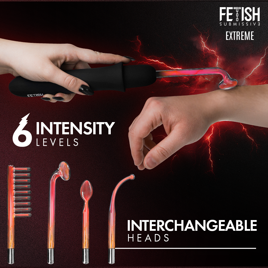 Fetish Submissive High Frequency Electrostimulation Wand
