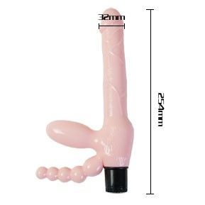 BAILE TPR Ropeless Harness con Vibración y Estimulación Anal 25.4 cm