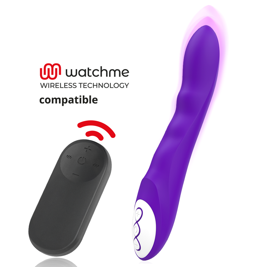Galatea Dante Purple Vibrator con Control Remoto WatchMe