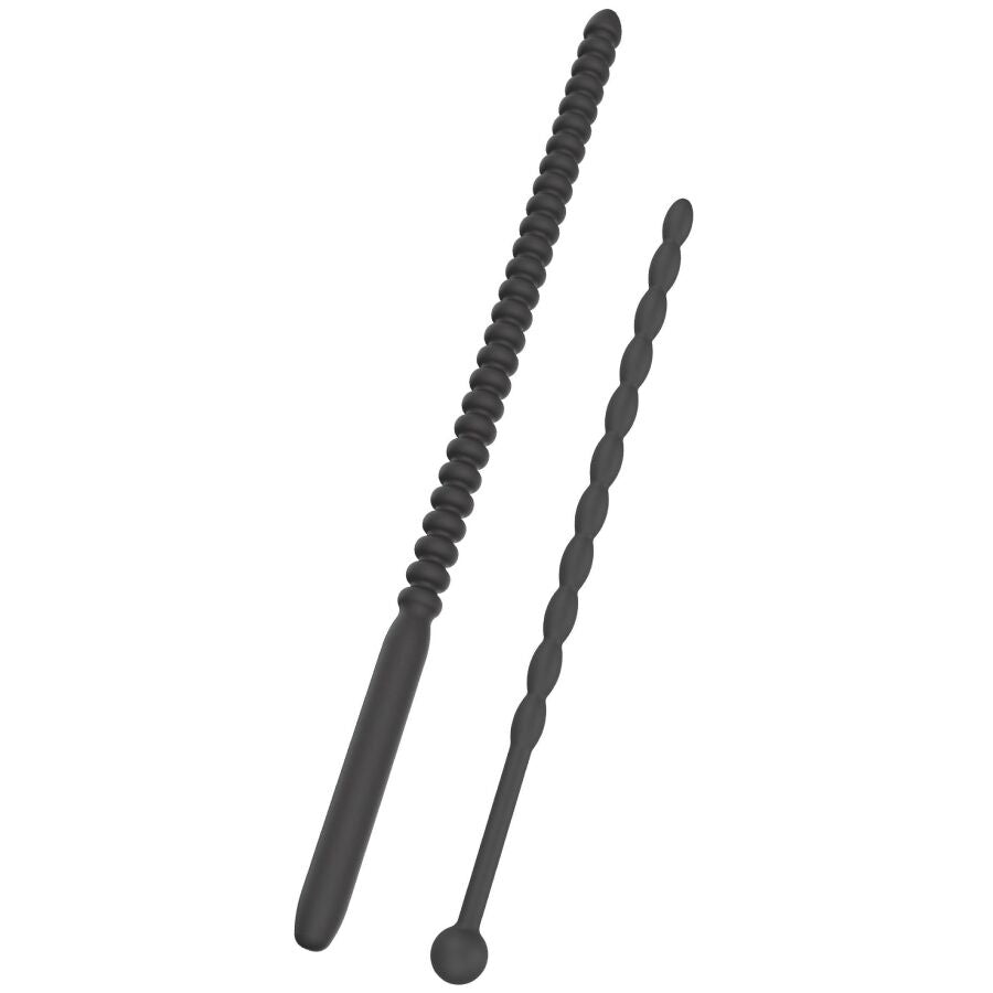 Hidden Desire Extreme Ribbed Urethral Sound Set - 2 Unidades