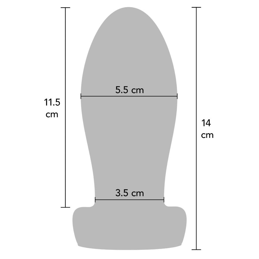 Hidden Desire Extreme Heavy Anal Stretcher Plug Medium - Silicona Líquida