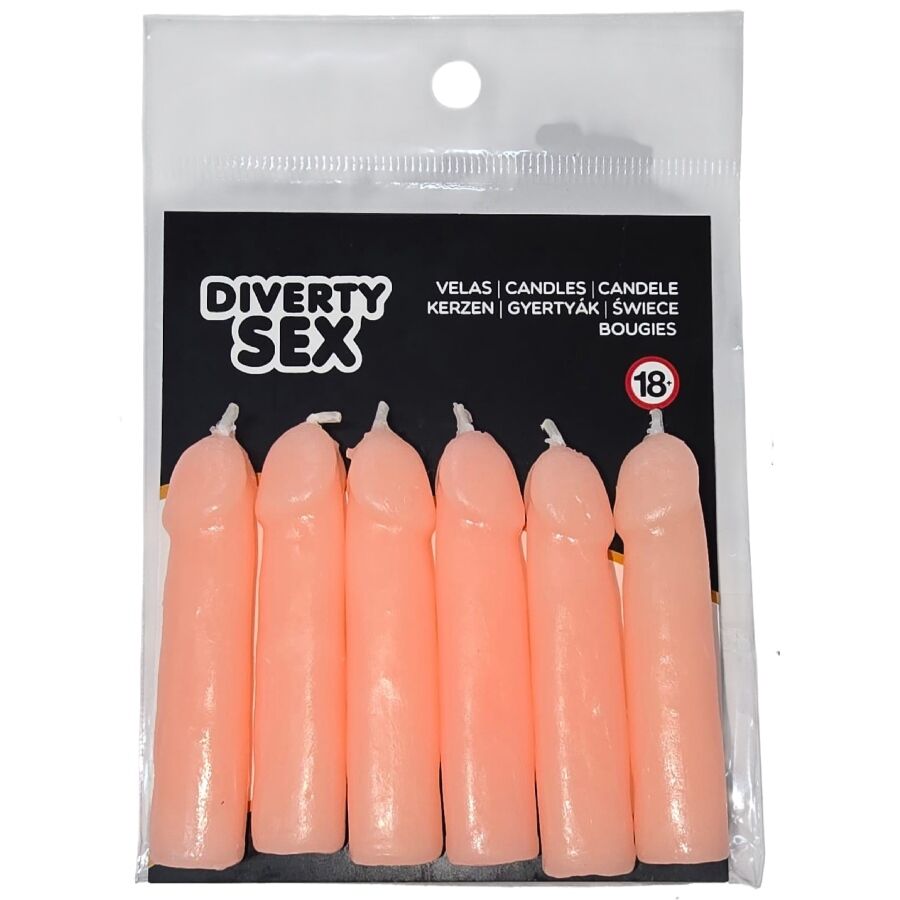Diablo Picante - Pack 6 Velas Decorativas Temáticas